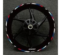 YOUZKA Decalcomania Adesivo Riflettente Adesivo per Cerchioni di Pneumatici da 17 Pollici per Moto da Corsa per B&MW S1000XR S1000R 1000RR(Color21)
