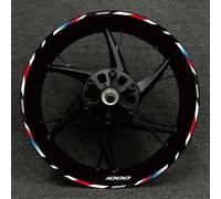 YOUZKA Decalcomania Adesivo Riflettente Adesivo per Cerchioni di Pneumatici da 17 Pollici per Moto da Corsa per B&MW S1000XR S1000R 1000RR(Color11)