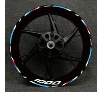 YOUZKA Decalcomania Adesivo Riflettente Adesivo per Cerchioni di Pneumatici da 17 Pollici per Moto da Corsa per B&MW S1000XR S1000R 1000RR(Color14)
