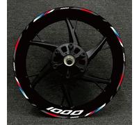 YOUZKA Decalcomania Adesivo Riflettente Adesivo per Cerchioni di Pneumatici da 17 Pollici per Moto da Corsa per B&MW S1000XR S1000R 1000RR(Color27)