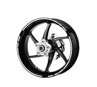 YOUZKA Decalcomania Moto Ruota Adesivi Riflettenti Rim Strisce Decalcomanie 17 "per HRC CBR1000RR CBR600RR CBR500R CBR300R CBR250R CBR 650R(Color8)