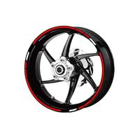 YOUZKA Decalcomania Moto Ruota Adesivi Riflettenti Rim Strisce Decalcomanie 17 "per HRC CBR1000RR CBR600RR CBR500R CBR300R CBR250R CBR 650R(Color1)