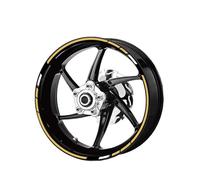 YOUZKA Decalcomania Moto Ruota Adesivi Riflettenti Rim Strisce Decalcomanie 17 "per HRC CBR1000RR CBR600RR CBR500R CBR300R CBR250R CBR 650R(Color5)