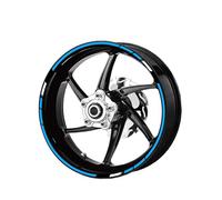 YOUZKA Decalcomania Moto Ruota Adesivi Riflettenti Rim Strisce Decalcomanie 17 "per HRC CBR1000RR CBR600RR CBR500R CBR300R CBR250R CBR 650R(Color4)