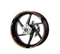 YOUZKA Decalcomania Moto Ruota Adesivi Riflettenti Rim Strisce Decalcomanie 17 "per HRC CBR1000RR CBR600RR CBR500R CBR300R CBR250R CBR 650R(Color9)
