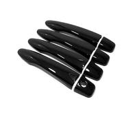 YOUZKA Maniglia decorativa Accessori Per La Copertura Della Maniglia Della Portiera Dell'auto In Carbonio Cromato Nero Per N&issan Per Pulsar C13 2015 2016 2017 2018(Black 3 Hole)
