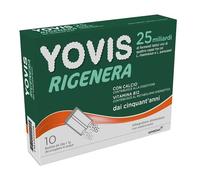 Yovis Rigenera 50+ 25 miliardi fermenti per equilibrio flora intestinale, metabolismo energetico e mantenimento ossa 10 bustine