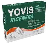Yovis Rigenera 50+ 25 miliardi fermenti per equilibrio flora intestinale, metabolismo energetico e mantenimento ossa 10 bustine