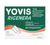 Yovis Rigenera 50+ 25 miliardi fermenti per equilibrio flora intestinale, metabolismo energetico e mantenimento ossa 10 bustine