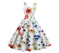 Yowablo Abito Sportivo Donna Vestito Sposa Donna Abiti da Sposa Donna Vestiti Anni 50 (S,Arancia #6)