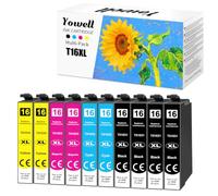 Yowell 10x Cartucce Compatibili con Epson 16 16XL Multipack | per Workforce WF-2760 WF-2630 WF-2510 WF-2660 WF-2750 WF-2650 WF-2540 WF-2530 WF-2520