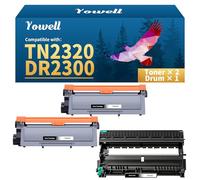 Yowell 2 toner TN2320 e 1 tamburo DR2300 compatibili con Brother TN2320 DR2300 per toner Brother MFC l2700DW MFC-L2700DN MFC-L2720DW MFC-L2740DW HL-L2340DW HL-L2300D DCP-L2520DW DCP-L2540DW DN