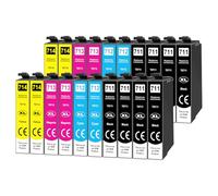 Yowell 20x cartucce multiple T0715 compatibili con Epson T0711 T0712 T0713 T0714 per Stylus BX300F SX610FW SX600FW SX510W SX400 SX410 SX415 SX100 SX200 SX210 SX215. SX218 DX4400 DX7400