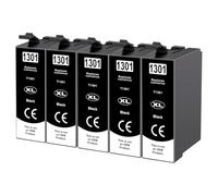 Yowell 5x cartucce T1301 compatibili con Epson T1301 13XL Nero per Stylus SX525WD SX535WD SX620FW Office B42WD BX925FWD BX635FWD Workforce WF-3520DWF WF-7525 WF-7015