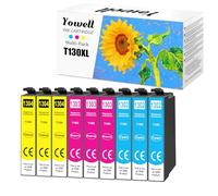 Yowell 9x Cartucce Compatibili con Epson T1306 T1302 T1303 T1304
