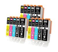 Yowell PGI-580 CLI-581 Cartucce per Canon 580XL 581XL Multipack per Canon TS6350 per PIXMA TR7550 TR8500 TR8550 TS705 TS705a TS6250 TS6300 TS6350a, Confezione da 15