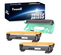 Yowell TN1050 Toner DR1050 Tamburo compatibile per Brother TN-1050 DR1050 per DCP-1610W DCP-1612W DCP-1510 DCP-1512 MFC-1810 MFC-1910W HL-1110 HL-1112 HL-1210W HL-1212W (Confezione da 3)