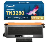 Yowell TN3280 Toner compatibile per Brother TN3280 per Brother HL-5350DN HL-5380DN HL-5340D HL-5340DL MFC-8380DN MFC-8890DW MFC-8880DN DCP-8085DN - TN-3280 Toner nero