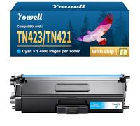 Yowell TN423 Toner ciano MFC-L8690CDW compatibile per Brother TN-423 TN-421 | Toner compatibile con Brother MFC-L8690CDW per HL-L8260CDW DCP-L8410CDW HL-L8360CDW MFC-L8900CDW 8690CDW 8260CDW - TN423