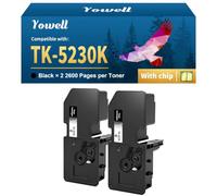 Yowell Toner TK-5230K M5521Cdw compatibile per Kyocera Ecosys M5521Cdw | Compatibile con Ecosys M5521Cdn P5021Cdn P5021cdw TK-5230 TK-5230BK TK-5230K (confezione da 2 TK5230 nero)
