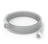 yowin Catena luminosa di prolunga da 6 m, per illuminazione natalizia, per esterni, 2 poli, impermeabile, con cavo lungo, per lampadine a LED, pioggia di ghiaccio, colore: bianco