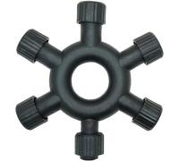yowin Connettore Luci Natale 2 Pin Splitter Per Luci Natalizie, Connettori Trasformatore 1-a-5 Connettore Elettrico, IP65 Impermeabile Presa Adattatore Per Catena Luminosa Natalizia da Esterno