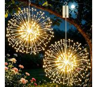 yowin Fuochi d'artificio Luci a Batteria 2 Pezzi 198 LED Luci Stringa