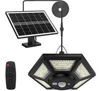 yowin Lampada Solare da Esterno ed Interno 180 LED Lampada | Sospensione Solare con Telecomando, 5 Modalità IP65 Impermeabile Lampada Solare con Sensore per Giardino Agriturismo Balcone