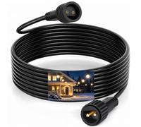 yowin Prolunga Luci Natale 10M/32Ft 2 Pin Maschio a Femmina Cavo Connettore | IP65 Impermeabile per Esterno Catena Luminosa, Giardino, Stringa