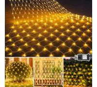 yowin Rete Luminosa da Esterno 3m x 2m 200 LED Catena Luminosa Esterno a Rete con Spina, 8 Modalità e Timer Tenda Luci Impermeabile Prolungabile per Giardino, Gazebo, Terrazzo, Feste e Matrimoni