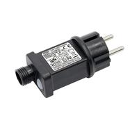 Yowin Trasformatore Luci di Natale 24V 6W Alimentatore, 8 Modalità Presa a Intermittenza con Timer, IP44 Adattatore Luci Natale, Ricambio 2 pin Spina per Luci Stringa, Luci Albero di Natale