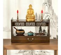 YOWLLXOF Tavolo Altare in bambù per casa,Tavolo Meditazione con cassetto