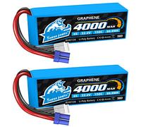 Yowoo 2 pezzi 6S lipo Batteria 22,2V 150C 4000mAh RC Batteria Grafene con Connectore EC5 Spina per RC FPV Racing UAV Drone Evader BX RC Veicolo Auto LKW Truggy RC Nave RC Modells RC Hobby