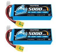 Yowoo 4S Lipo Batteria 150C 5000mAh 14,8V RC Grafene Batteria con Connectore XT90S Spina per RC FPV Racing UAV Drone Evader BX RC Veicolo Auto LKW Truggy RC Nave RC Modells RC Hobby (2 pezzi)