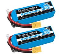 Yowoo 6S Batteria Lipo 6000mAh 100C 22,2V con spina XT90 per Mikado Logo 550, allineamento T-REX 550, 600, 700, Sab Goblin 630, grandi multirotori 1/5, scala Redcat Rally Arrma Mojave 6S (2 pezzi)