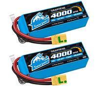 Yowoo 6S Lipo Batteria 4000mAh 150C 22.2V Graphene Lipo con XT90-S Connettore Custodia morbida per RC Aereo Elicottero RC Camion Tank Drone Racing Hobby (2 pezzi)