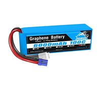 YOWOO Batteria al Grafene 6000mAh 22.2V 6S1P 100C LiPo Batteria con Spina EC5 per Arrma Mojave EXB Mikado LOGO500 Allinea T-REX550 600GAUI X5 Outrage 550 Hirobo SDX RC Quadcopter Aereo Camion Auto