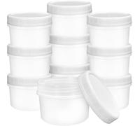 YOYEAH 20 Pezzi lattine Piccole con coperchi, lattine di plastica per congelatore Mini lattine riutilizzabili Piccole con coperchi per Snack, microonde e congelatore (160 ml, 5 Once)