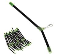 YOYEAH Fishing Anti-Tangle Boom Set - 20 pezzi accessori per la pesca al mare e alla spiaggia e alla barca, anti boom con vortice verde anti angolo, per pesca alla carpa