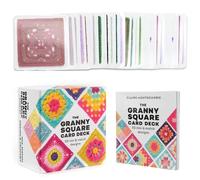 YOYEAH Granny Square Crochet Cards Set con Libro, 50 Crochet Cards & Accessori per Crochet Granny Squares, Include Crochet Font e Libretto di Istruzioni