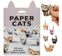 YOYEAH Set di 100 fogli di carta per origami fai da te, per cani e dinosauri, decorazione animale fatta a mano, amanti dei gatti, amanti dei cuccioli (cats)