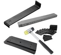 YOYEAH Set di 65 utensili in laminato con 60 cunei di montaggio, 1 blocco di percussione, 1 barra di trazione, 1 martello su entrambi i lati (testa di martello) per installazioni perfette in laminato