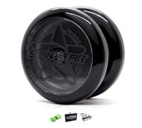YOYO FACTORY YoyoFactory SPINSTAR Yo-Yo - Nero (Grande per i Principianti, Corda e Istruzioni Incluse)