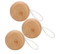 Yoyo in Legno, 3pcs in Legno Yo-Yo Artigianato Fatto a Mano Colore Mini Rotondo Fai-da-Te per Bambini Piccoli Giocattoli 3pcs in Yo-Yo Artigianato Fatti a Mano Colorato Mini Rotondo Fai da
