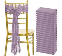 YOYOBO 10 Pezzi di Fasce per Sedia Verde Salvia, Fiocchi Decorativi per sedie rustiche, coprisedia progettati per la Decorazione di Banchetti di Nozze e Feste.