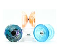 YoyoFactory Atom Smasher - Arancia (Cuscinetto a Sfere Giro Veloce in Metallo, Avanzato Non responsivo Yoyo, Corda e Istruzioni Incluse)