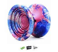 YoyoFactory Bullseye Yo-Yo - Galaxy (Trucchi del Dna, Yoyo in Metallo, Corde, Cuscinetti a Sfera e Istruzioni Incluse)