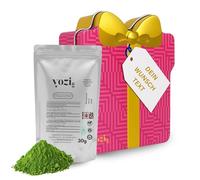 Yozi Premium ceremonial grade Matcha in polvere con custodia regalo in metallo con testo a scelta incisione laser | tè Matcha senza pesticidi di massima purezza dal Giappone - Kagoshima