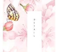 YOZYOOOZ Carta da parati autoadesiva 3D con fiori di ciliegio rosa, romantica e dipinta a mano, adatta per gli inquilini, ideale per la decorazione artistica della camera da letto e del soggiorno.