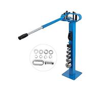 YP-38 Piegatrice compatta montata a pavimento con 7 matrici Mutifunzionale 44 pollici Manico telescopico in gomma Utensile for piegare tubi in acciaio al rame,Struttura Robusta